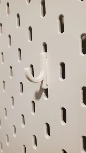 Miniatura 10 de Paquete de ganchos para tablero de clavijas 'Just Hanging', compatibles con tablero de clavijas IKEA SKADIS, gancho de exhibición SKADIS