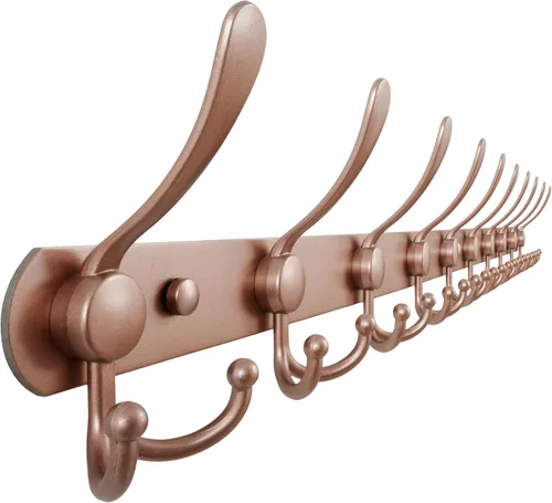 Miniatura 81 de Dseap - Perchero para pared, 5 ganchos triples, resistente, acero inoxidable, riel de gancho de metal para abrigos, sombreros, toallas, bolsos