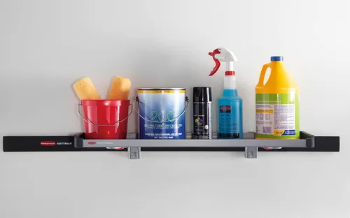 Miniatura 6 de Rubbermaid FastTrack - Sistema de organización de estante de riel grande, con capacidad de hasta 50 libras, ideal para productos