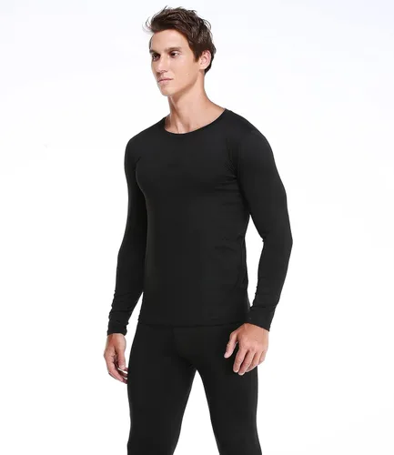 Miniatura 7 de JZCreater Conjunto de ropa interior térmica para hombre capa superior e inferior pantalones largos para hombre