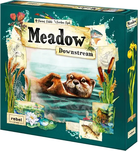 Meadow Downstream Juego de mesa EXPANSIÓN | Estrategia Aventura Naturaleza Diversión Familiar para Adultos y Niños a partir de 10 a 4 jugadores