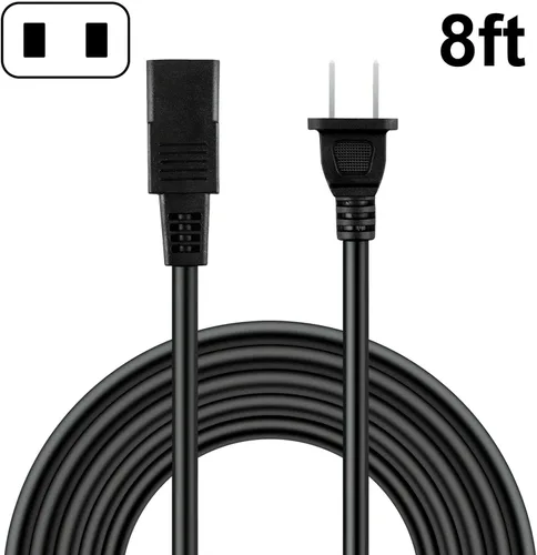 Miniatura 2 de Cable de alimentación de CA cuadrado de 2 clavijas para Roland Alpha Juno 1 y 2 106 D10 D50 Synth