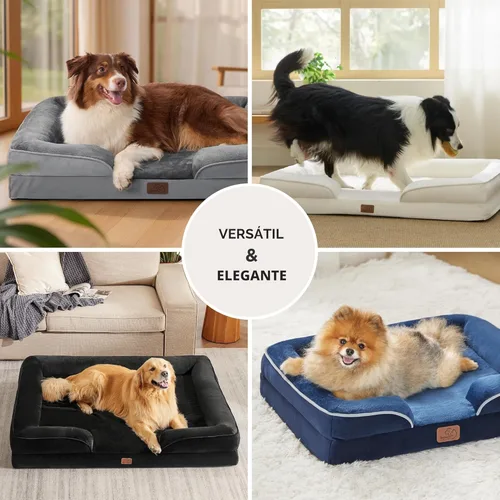 Miniatura 9 de Bedsure Cama ortopédica XL para perros extragrandes, cama lavable para perros y gatos, impermeable, cómodo sofá para perros con funda extraíble Gris