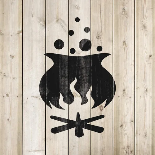 Miniatura 4 de Caldero de brujas Brew Stencil - Arte de Halloween, plantillas de Halloween, Halloween, plantillas de Halloween, plantilla espeluznante
