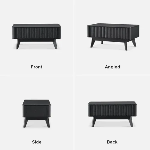 Miniatura 7 de mopio Brooklyn Mesa de Centro con Tapa Elevable para Sala de Estar, Mediados de Siglo, Granja Moderna con Superficie Elevable y Almacenamiento Roble