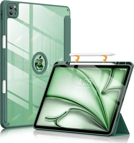 Miniatura 11 de Soke Funda para iPad Air de 13 pulgadas (M3 2025/M2 2024) con soporte para lápices, [Encendido/apagado automático + protección de la cámara] a