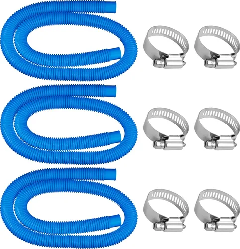 Miniatura 9 de Manguera de repuesto para bomba de piscina, manguera de piscina de 1.25 x 41 pulgadas, compatible con bomba de filtro In tex 607, 637, paquete de 3