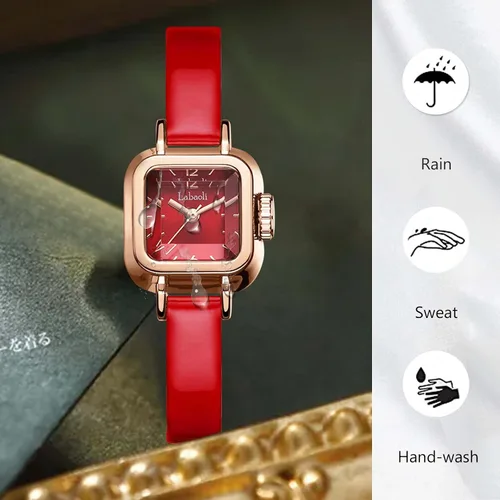 Miniatura 5 de RORIOS Reloj de cuarzo analógico de moda para mujer, reloj de cuarzo simple, impermeable, reloj de vestir cuadrado, reloj de pulsera con esfera