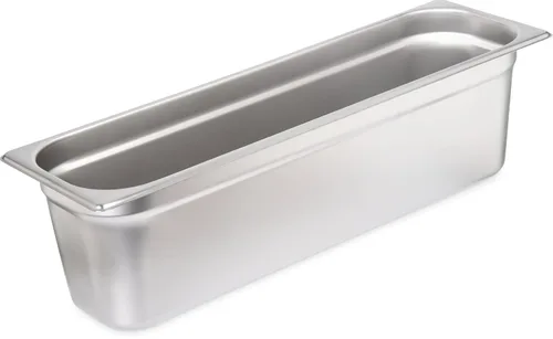Miniatura 8 de Carlisle FoodService Products Durapan - Sartén larga de vapor para catering, hoteles y restaurantes, acero inoxidable, 1/2 tamaño 2.5 pulgadas