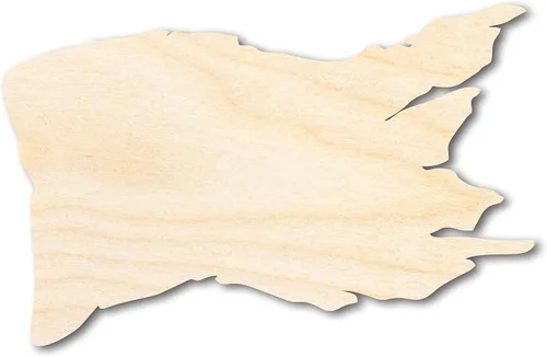 Forma de bandera andrajosa de madera sin acabar | Bandera pirata | Recorte artesanal | hasta 46 pulgadas DIY 3 pulgadas/1/4 pulgadas