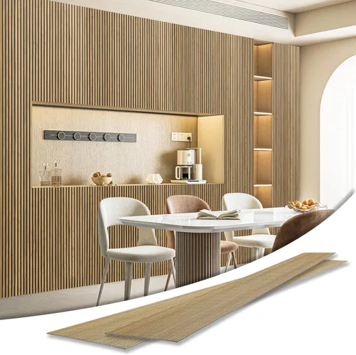 Art3d Paquete de 4 Paneles de Zócalo de Barra Fina Adhesivos para Decoración de Paredes Interiores - Paneles de Pared de Listones Delgados de Fine