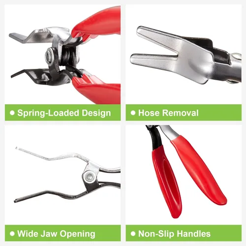 Miniatura 6 de Toolwiz Alicates de extracción de manguera de automóvil, combustible automático y tubería de vacío Alicates removedores de manguera, herramientas