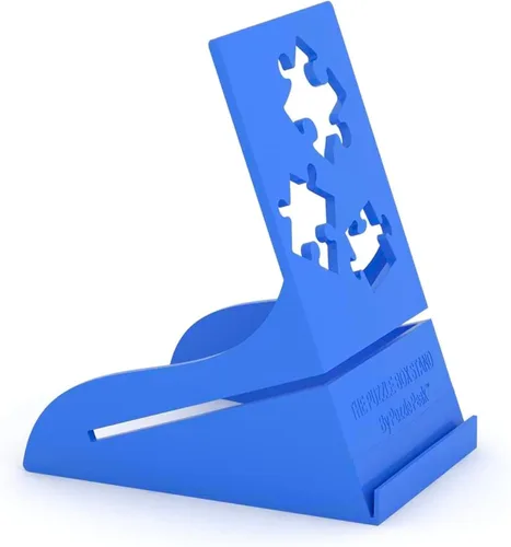 Caja de rompecabezas todo en uno y soporte para póster de rompecabezas para todos los rompecabezas, color azul