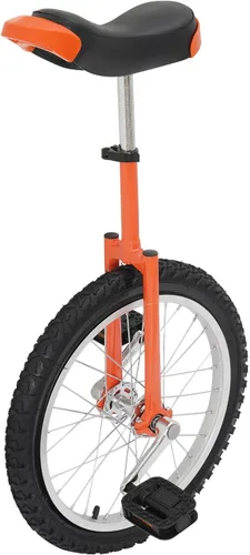 Miniatura 12 de Monociclo de rueda, bicicleta de una rueda con borde y pedales, monociclos de acero modernos para edades unisex de 10 a 60 años, entrenamiento