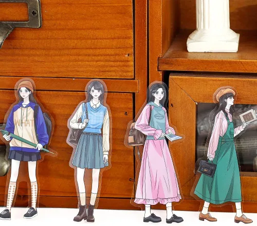 Miniatura 7 de Alideco 120 calcomanías para álbumes de recortes, manual de personajes, álbumes de recortes, diario de basura, manualidades, decoración de adornos