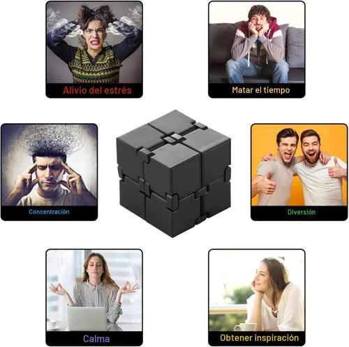 Miniatura 7 de Cubo infinito sensorial fidget, juego de fidgeting EDC para niños y adultos, minigadget genial, mejor para el alivio del estrés y la ansiedad
