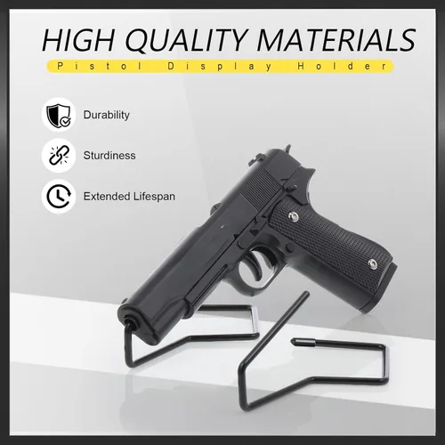 Miniatura 4 de Yaocom 15 piezas de soporte de exhibición de pistola para pistolas de interior para pistolas para pistolas para cajas fuertes, armarios y veteranos