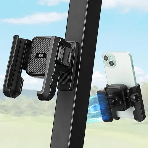 KEMIMOTO Soporte magnético para teléfono para carrito de golf, soporte de teléfono para tractor compatible con tractor Kubota, EZGO, Club Car,