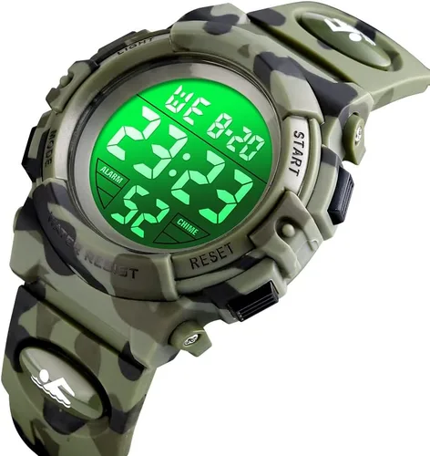 Miniatura 2 de Dayllon Kids Digital Watch Outdoor Sports 50M Waterproof Electronic Watches Alarm Clock 1224 H Stopwatch Calendar Boy Girl Wristwatch