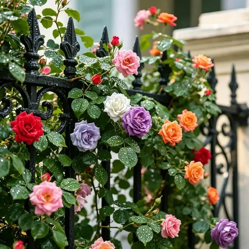 Miniatura 3 de 310 semillas de rosas para plantar, flores de vid rosa perennes fragantes para enrejado, valla y cenadores, escalador de jardín de larga floración