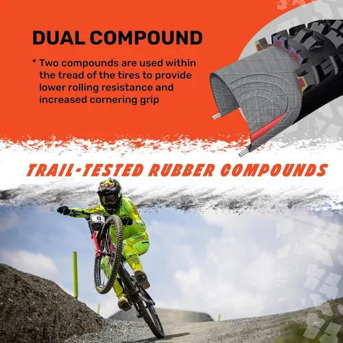 Miniatura 4 de MAXXIS Aggressor - Compuesto Dual - EXO, DD - Clasificación E25, Sin Cámara Principalmente Destinado para Uso en Rueda Trasera