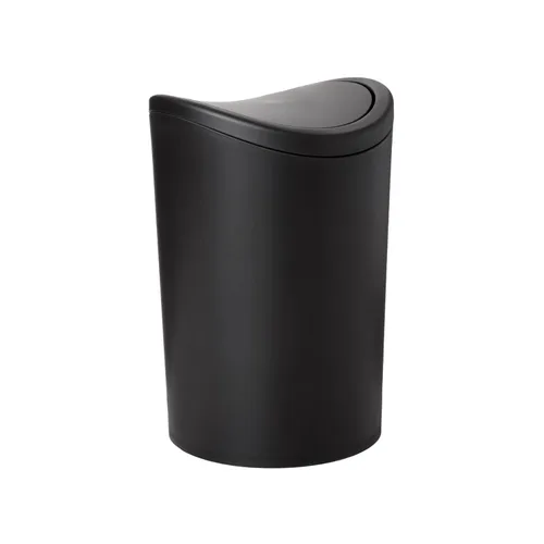 Miniatura 13 de Superio MIni - Bote de basura para baño con tapa, cubo de basura mini gris moderno con tapa abatible (1 1/2 galones, 6 litros) bote de basura