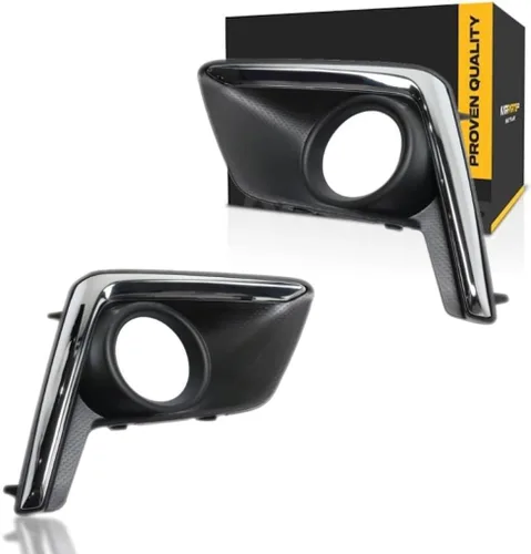 KarParts360 Para Subaru Crosstrek - Cubierta de luz antiniebla 2016 2017 para el lado del conductor y del pasajero, color negro texturizado, con