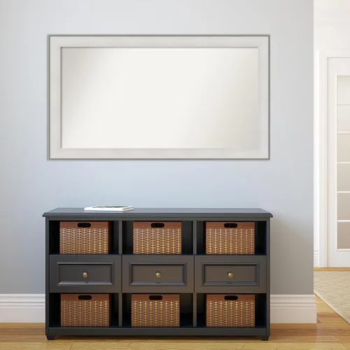 Miniatura 5 de Amanti Art Espejo personalizado, espejo de baño blanco imperial, espejo de pared o espejo de tocador de baño sobre el fregadero (29 x 51 pulgadas)