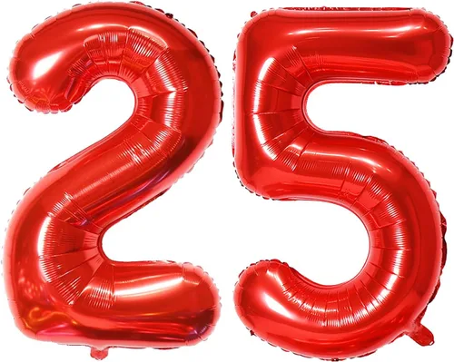 Miniatura 46 de Globo de helio rojo del número 10 de 40 pulgadas, autosellado para decoración de fiesta de cumpleaños y decoración de fiesta de aniversario (rojo 10)