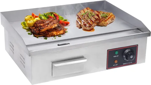 Miniatura 9 de 4400W 110V Teppanyaki, plancha eléctrica de la encimera de la encimera comercial de la parrilla plana de la parrilla de la parrilla de la placa