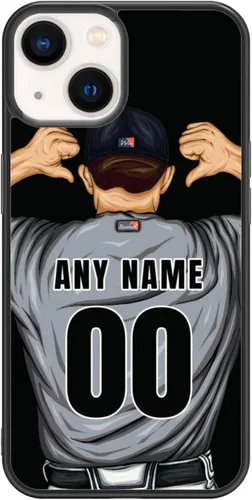 Miniatura 17 de Custome - Funda de teléfono de béisbol, diseño creativo de béisbol deportivo con número de estrella para iPhone 15, 14, 13, 12, 11 Pro Max Plus Mini