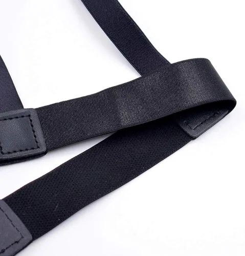 Miniatura 7 de Camiseta para hombre con soporte elástico ajustable para liguero con abrazaderas de bloqueo antideslizantes para policía militar Lager