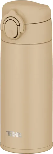 [Modelo apto para lavavajillas] Botella de agua termo con aislamiento al vacío, 11.8 fl oz (11.8 fl oz), beige arena, todas las partes y el cuerpo