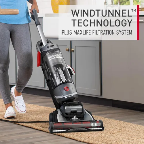 Miniatura 7 de Hoover Aspiradora giratoria XL de alto rendimiento, aspiradora vertical sin bolsa, filtración de medios HEPA, sistema MaxLife, tecnología