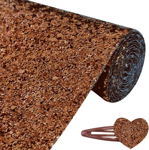 Miniatura 26 de Rollo de tela negra brillante con purpurina gruesa plateada, 12 x 52 pulgadas, color mixto brillante, invierno, Halloween, piel sintética
