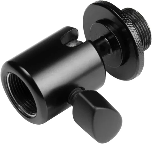 Miniatura 9 de Gator Frameworks Adaptador de micrófono de cabeza de bola y enchufe con ajuste de ángulo, (GFW-MIC-BALLHEAD-MT)