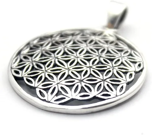 Miniatura 2 de Colgante de plata de ley 925 con diseño de flor de la vida de COSUMOSU