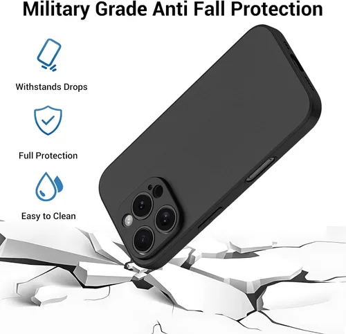 Miniatura 6 de Funda de teléfono personalizada para iPhone 17 16 15 14 13 12 11 (Air/Pro Max/Pro/Mini/XR/Plus/SE) – Funda de silicona líquida mate a prueba