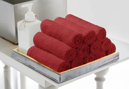 Miniatura 4 de Avalon Towels Toallas de algodón – Paquete de 24 unidades, 12 x 12 pulgadas, 100% algodón hilado en anillo, toallas faciales suaves y absorbentes