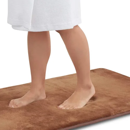 Miniatura 23 de Alfombra de Baño de Espuma Viscoelástica Antideslizante Absorbente Súper Acogedora de Terciopelo para Baño (17 pulgadas X 24 pulgadas, Autumn Glaze)