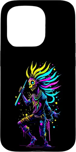 Miniatura 14 de iPhone 16 Dancing Kokopelli Mystical Abstract Illustration Case