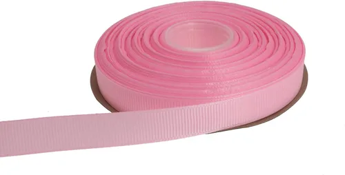 Miniatura 23 de Cinta de grogrén sólido de 25 yardas cada rollo, borde tejido 100% poliéster (1/4 pulgada, beige)