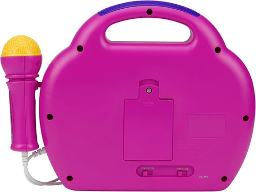 Miniatura 6 de Barney - Micrófono de karaoke con boombox para fanáticos de los juguetes de los niños, máquina de karaoke para niños con música integrada (Barney)