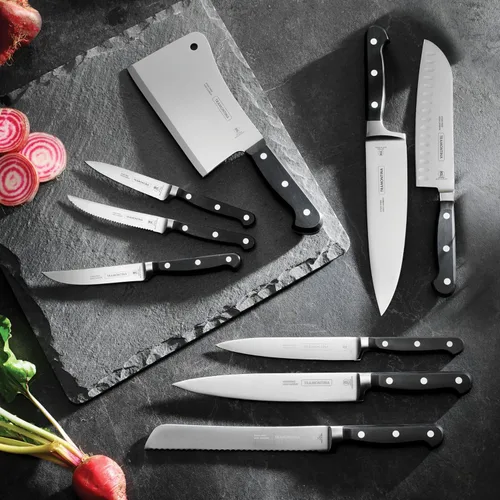 Miniatura 6 de Tramontina Pro Series Cuchillo Santoku Forjado de 7 Pulgadas, Cuchillo de Chef Japonés