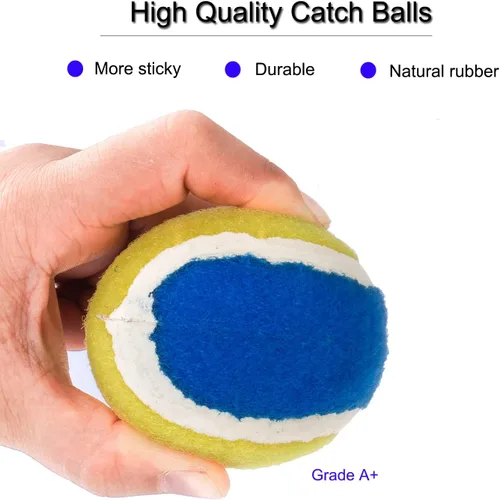 Miniatura 6 de Juego de pelota de captura para niños, juguetes de playa, juegos de lanzamiento y captura de césped en el patio trasero, versión mejorada, lanzar