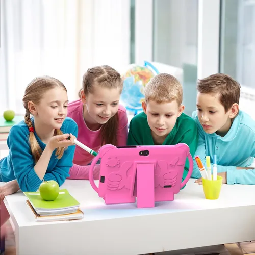 Miniatura 3 de Tablet para niños de 7 pulgadas para niñas y niños, tabletas Android para niños, 4 GB RAM 32 GB ROM, tablet para niños pequeños, WIFI Bluetooth, Rojo