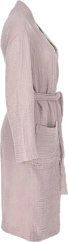 Miniatura 8 de Bata de baño unisex de muselina turca, 100% algodón, suave, absorbente, lavado de ropa natural