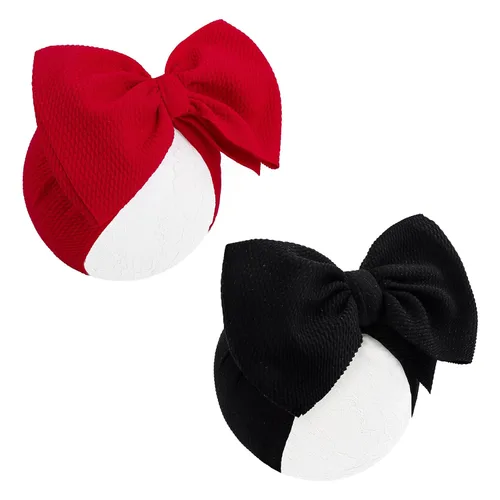 Miniatura 18 de Diademas de arco iris para el pelo para bebés, niñas, 2 unidades, recién nacidos, niños pequeños, accesorios para el cabello, lazo para la cabeza