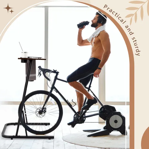Miniatura 7 de Weysat Entrenador Ajustable para Bicicleta/Bicicleta Estática de Fitness Escritorio para Bicicleta Estática, Estación de Trabajo de Ciclismo