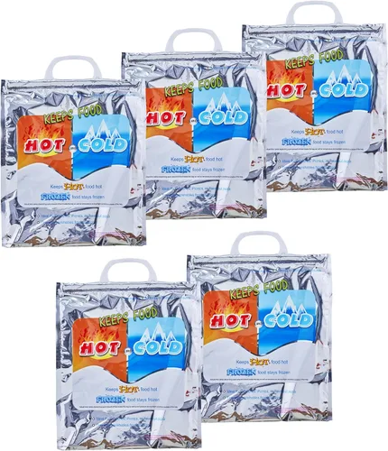 Miniatura 44 de Superio Bolsas aisladas para bebidas frías y calientes para entrega de alimentos, bolsas de compras de comestibles, almacenamiento de alimentos